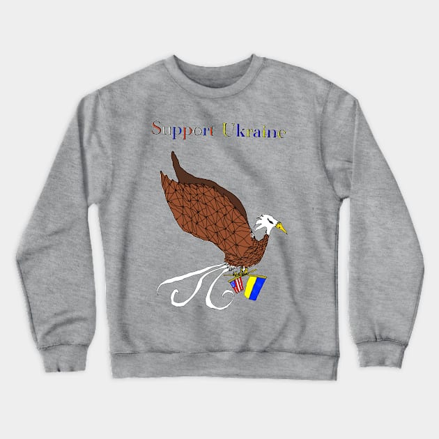 Ukrainian Support Crewneck Sweatshirt by Spontaneous Koala